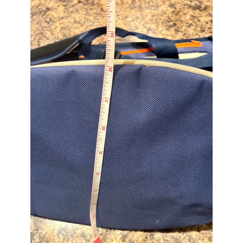 Disney Cruise Line Insulated Cooler Bag Navy Tan Orange Travel Tote Strap